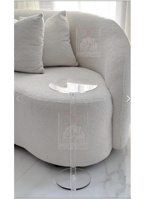 24 cm round acrylic serving table