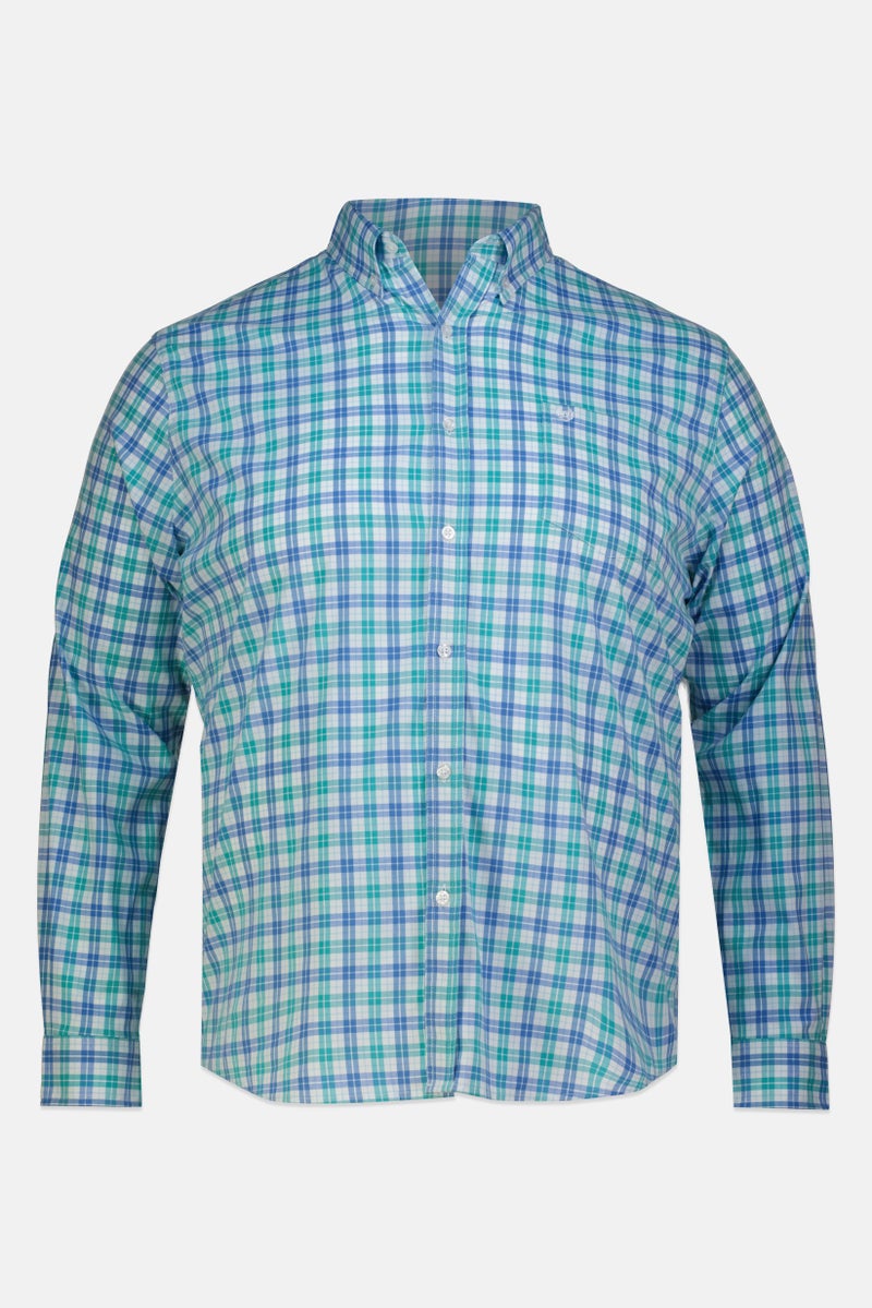 Chaps Men Regular Fit Plaid Long Sleeve Casual Shirt, Multicolor - Image 3