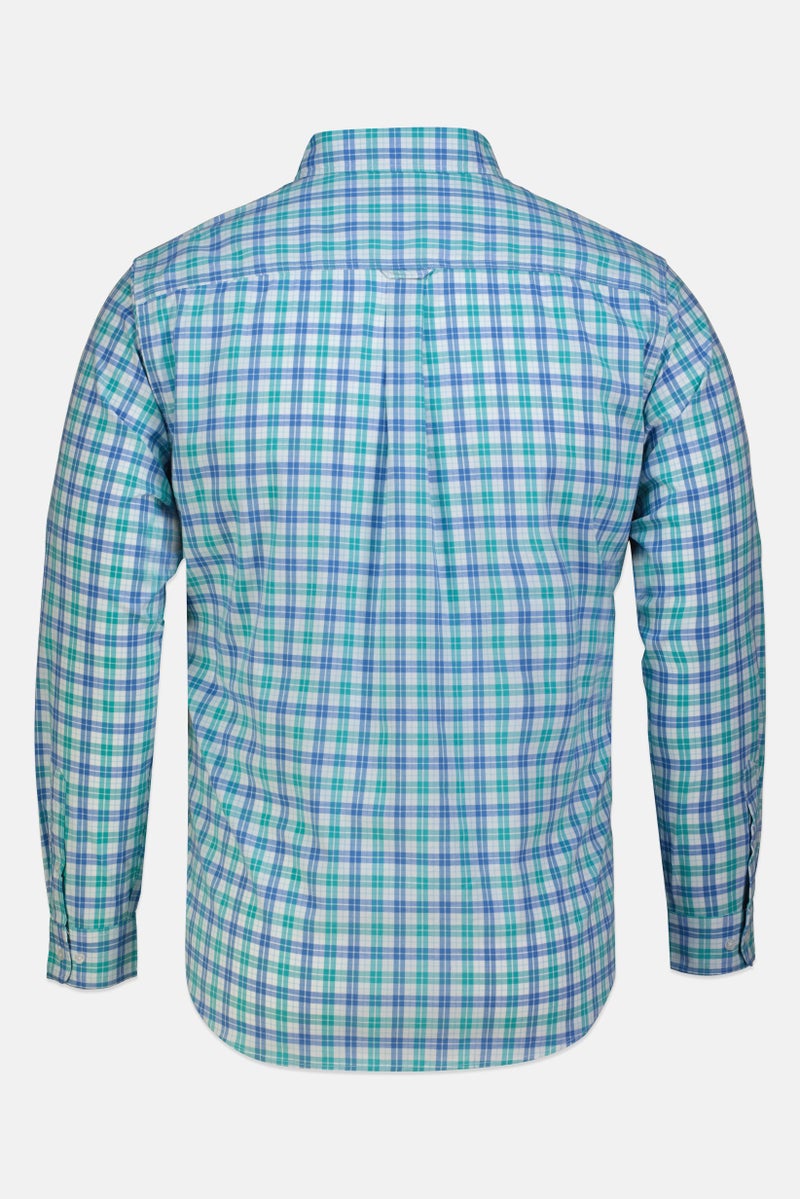 Chaps Men Regular Fit Plaid Long Sleeve Casual Shirt, Multicolor - Image 2