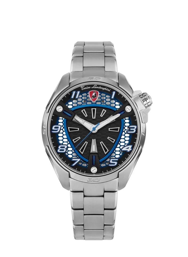 تونينو لامبورجيني TLABSB-SS-B - Tonino Lamborghini SHOCK ABS SS/BLUE Male Watch