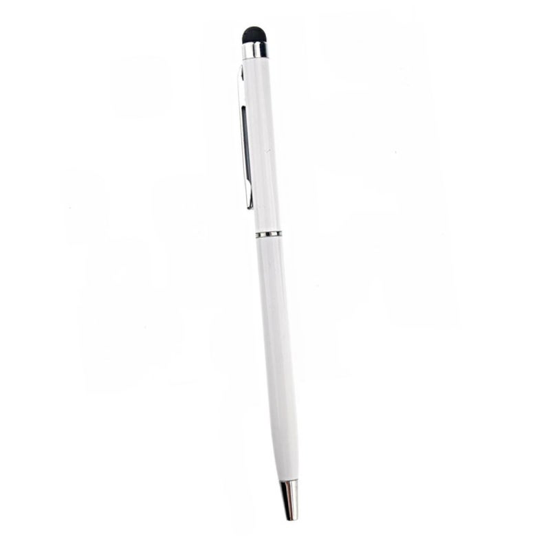 Universal Ink Stylus Pen White 2 in 1 for Smartphones Touchscreen - Image 2