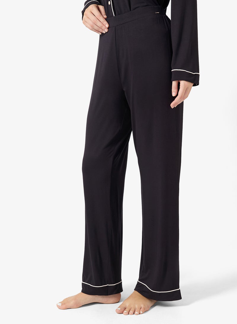 Dorina Piping detailed top & Pyjama set - Image 4