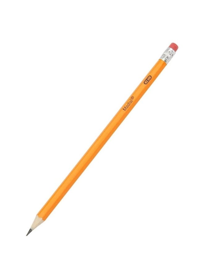 أقلام رصاص خشبية من Office Depot (درجة HB)، مزودة بممحاة خالية من اللاتكس، سهلة البري، عبوة من 12 قلمًا. - Image 2