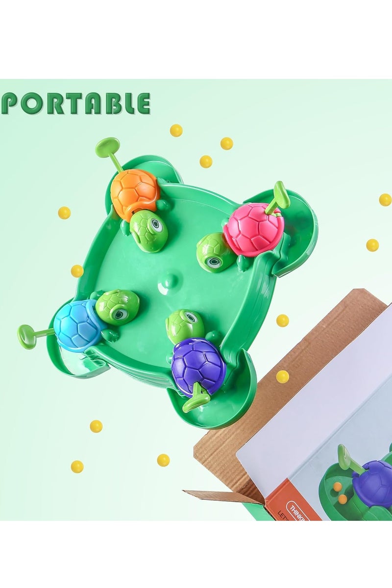 DURKU Hungry Turtle Board Game, 4 Player Fun Interactive Turtle Eat Beans Game, Intense Game of Quick Reflexes, Classics Family Game Tabletop Version Games for Classroom, Home - Image 4