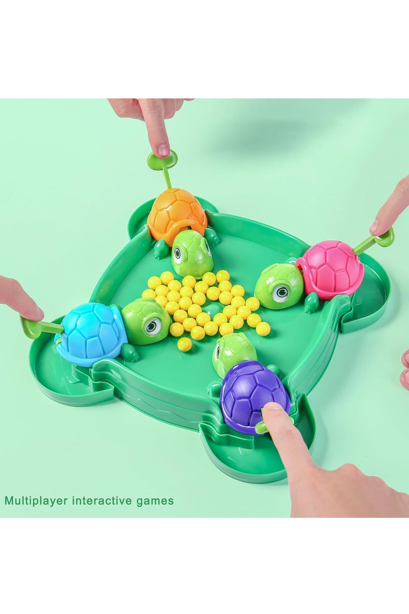 DURKU Hungry Turtle Board Game, 4 Player Fun Interactive Turtle Eat Beans Game, Intense Game of Quick Reflexes, Classics Family Game Tabletop Version Games for Classroom, Home - Image 2