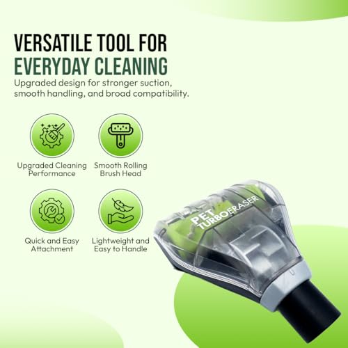 Selgo Replacement Pet Hair Removal Turbo Brush Vacuum Tool For Bissell Vacuum Cleaners Pet Hair Vacuum Attachment TurboEraser - Image 3