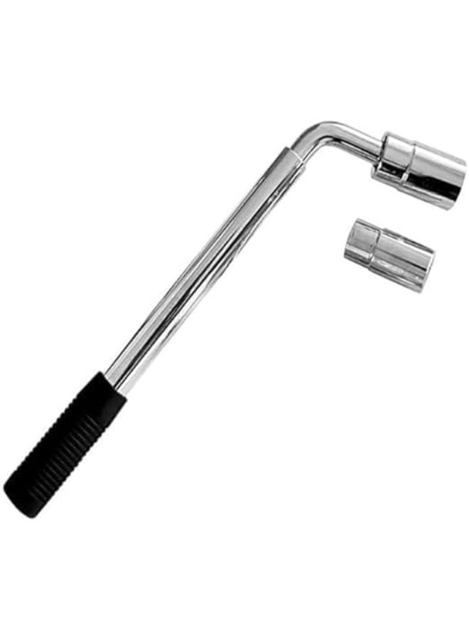 Universal Extended Wrench 4 Way Tire Wrench With Standard 17mm 19mm 21mm 23mm Sockets Cross Wheel Tool - Image 5