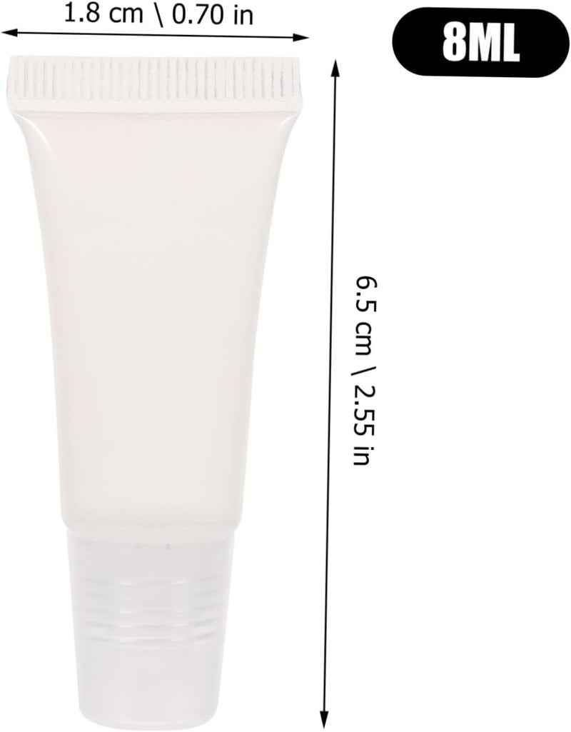 10Pcs Clear Lip Gloss Tubes Mini Cosmetic Containers for Lip Balm Lotion and Cleanser for DIY Lipstick and Personal Care Products - Image 4