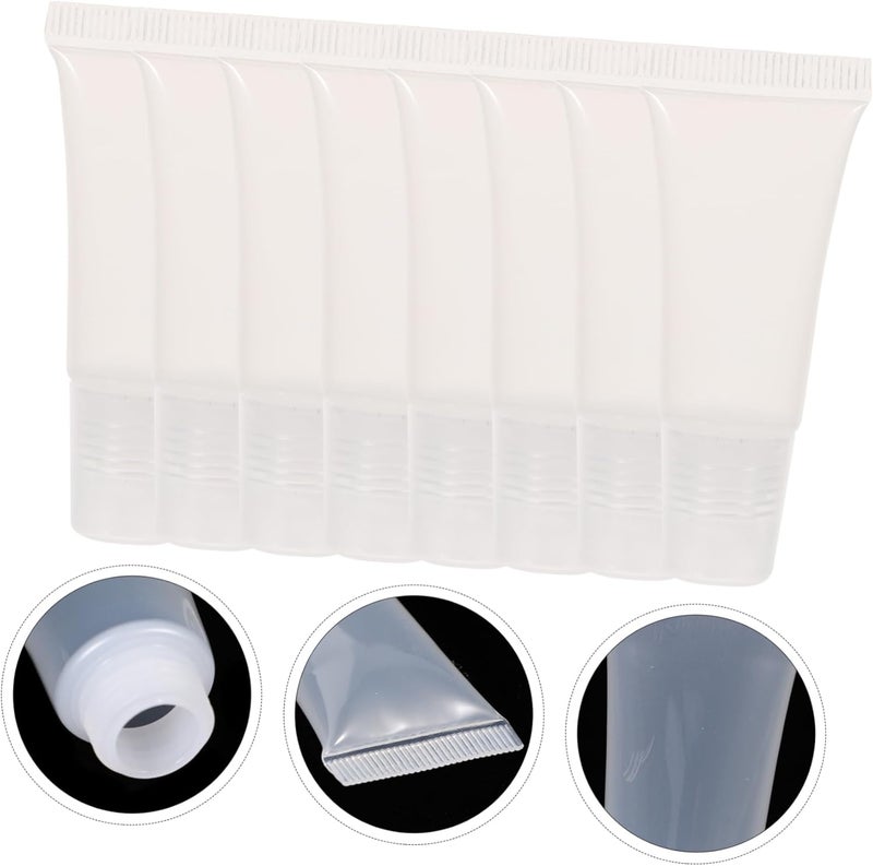 10Pcs Clear Lip Gloss Tubes Mini Cosmetic Containers for Lip Balm Lotion and Cleanser for DIY Lipstick and Personal Care Products - Image 3