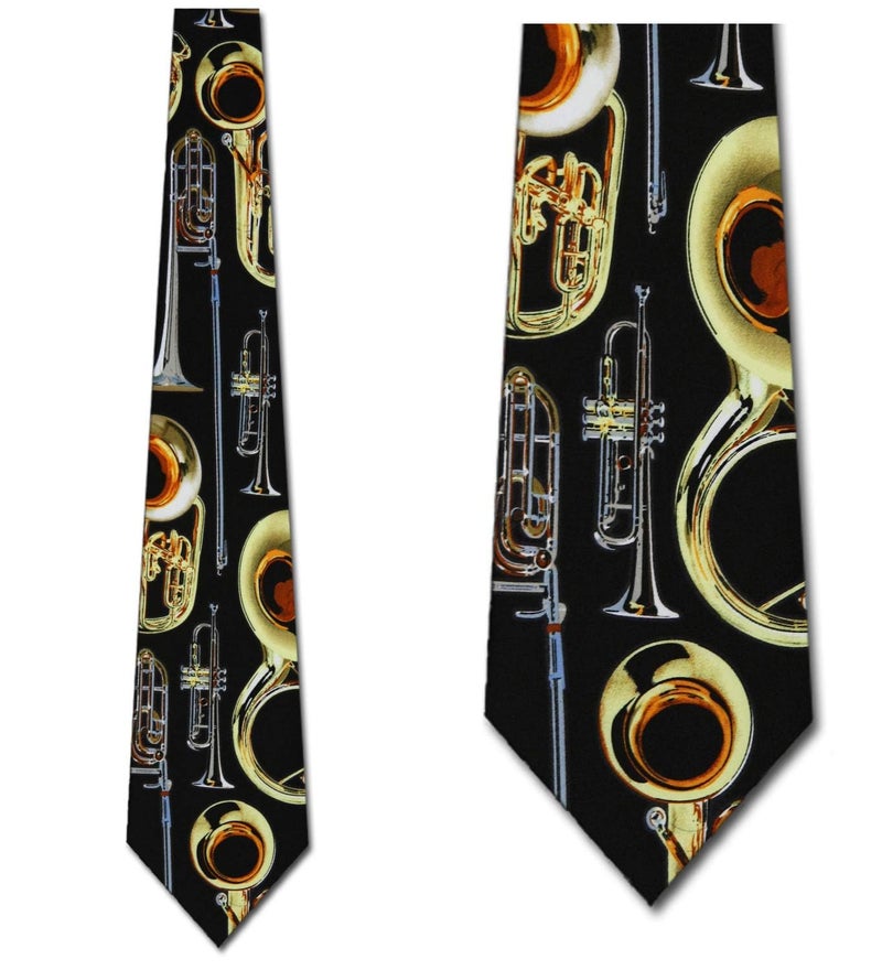 Three Rooker Brass Instruments Tie Mens Necktie - Image 2