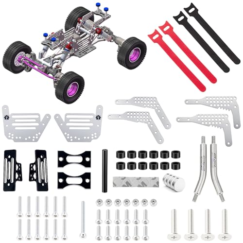 TCRC GR5 Titanium LCG Chassis Kit Frame Rail for Redcat Ascent18 118 Scale RC Rock Crawler Upgrades - Image 1
