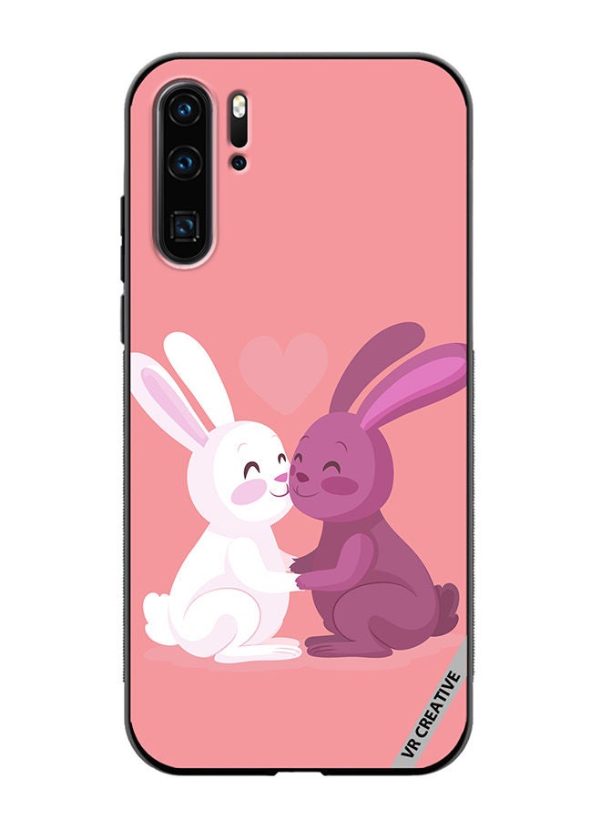 VR CREATIVE Protective Case Cover For Huawei P30 Pro Love Rabbits Design Multicolour - Image 1