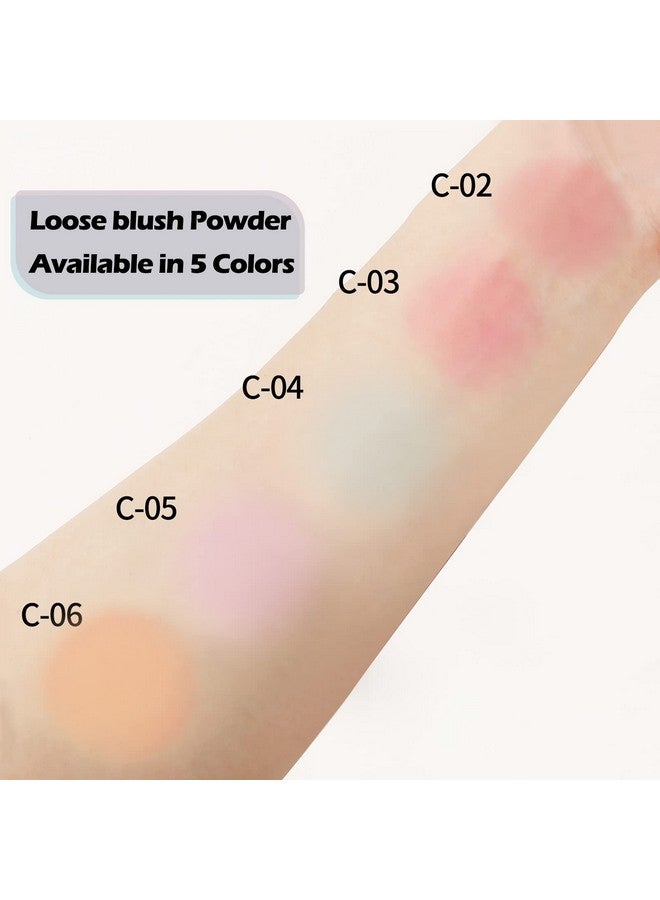 Boobeen Matte Blush Powder Makeup Loose Powder Face Blushes Single Color Blush Rouge Powder Natural Pink Blush For Cheeks Easily Blends Smoothly With Satin Matte Look - Image 4