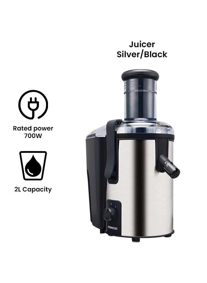 كينوود عصارة من الستانلس ستيل 2 L 700 W JEM50 أسود/ فضي - Image 2