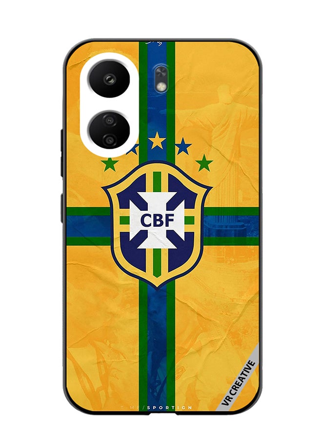 VR CREATIVE Protective Case Cover For Xiaomi Redmi 13C Cbf Brazil Design Multicolour - Image 1