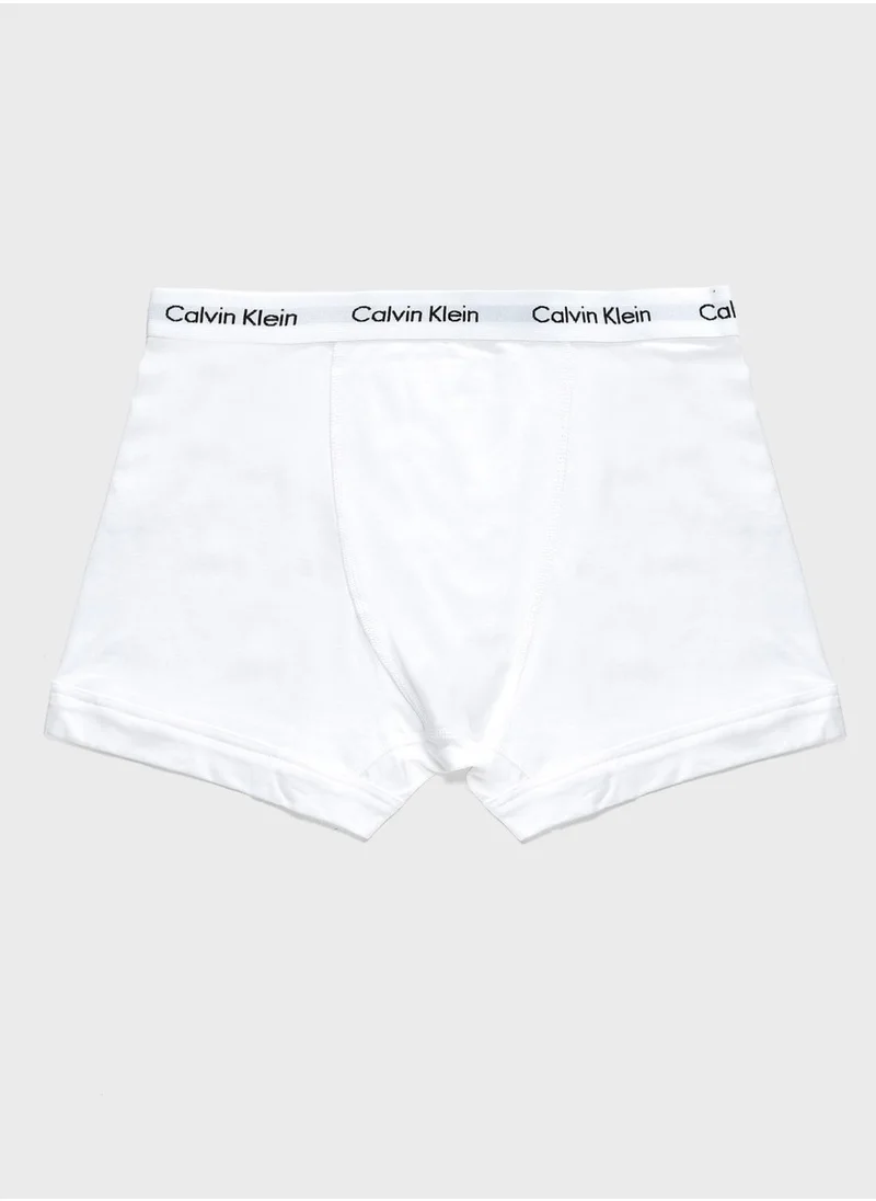 CALVIN KLEIN 3 Pack Logo Waist Trunks