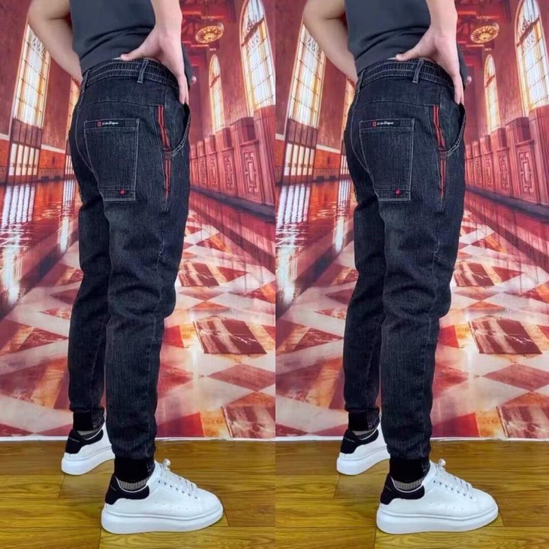 Unisex Classic Denim Jeans Loose Fit Daily Outdoor Wear - Image 2
