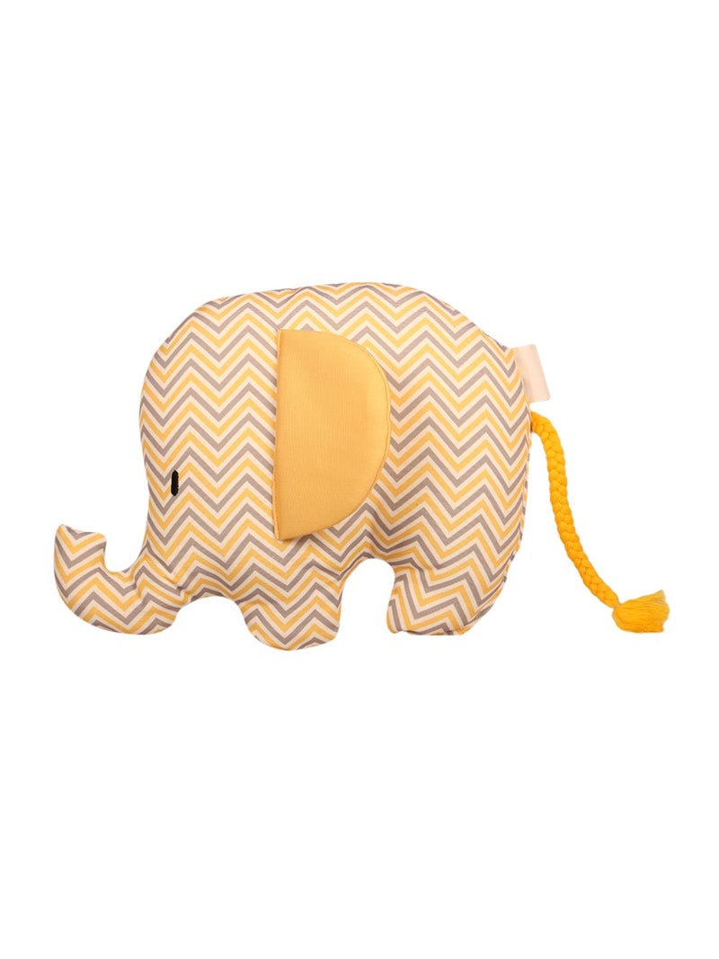 Sivya Polyester By Home Micro Filled Shape Cute Cushion For Kids (Elephant), Off-White - Image 3