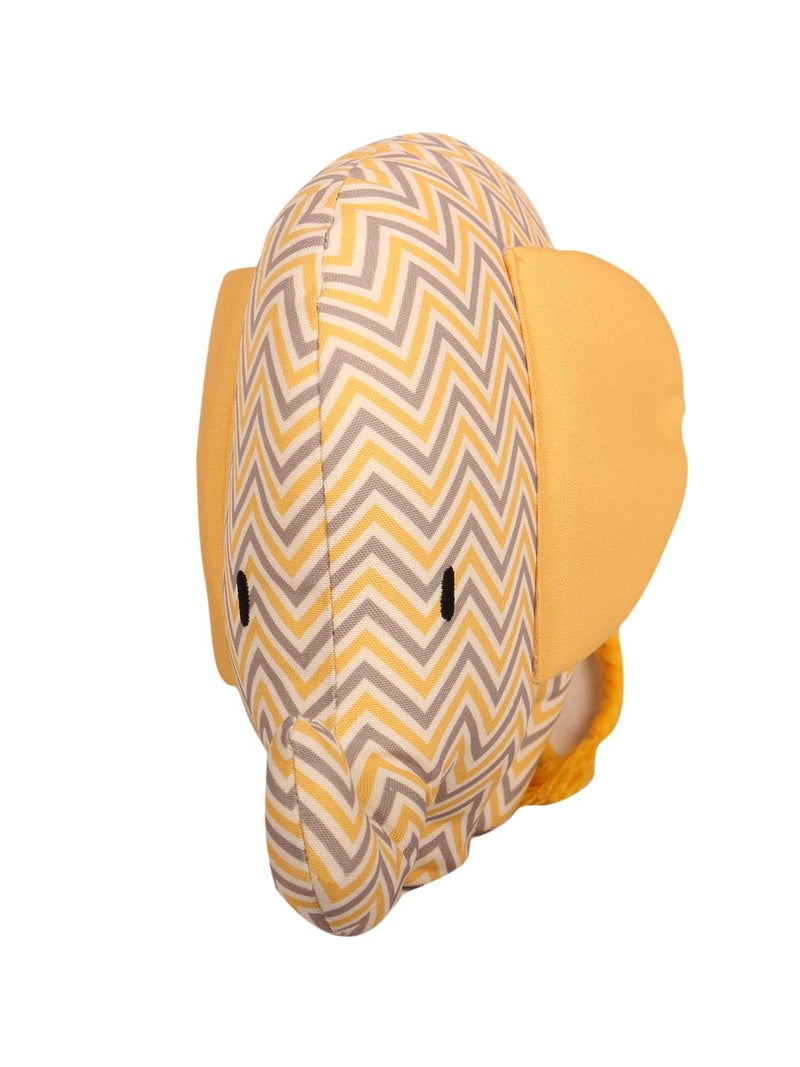 Sivya Polyester By Home Micro Filled Shape Cute Cushion For Kids (Elephant), Off-White - Image 5