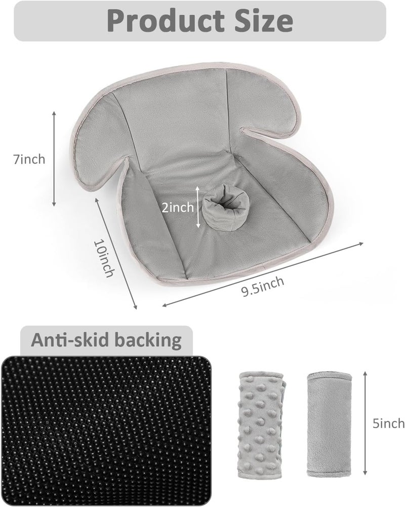 GFU Baby Piddle Pad Car Seat Liner - Waterproof Soft Potty Training Cover for Carseat, Stroller, Highchair, Gray - Image 3