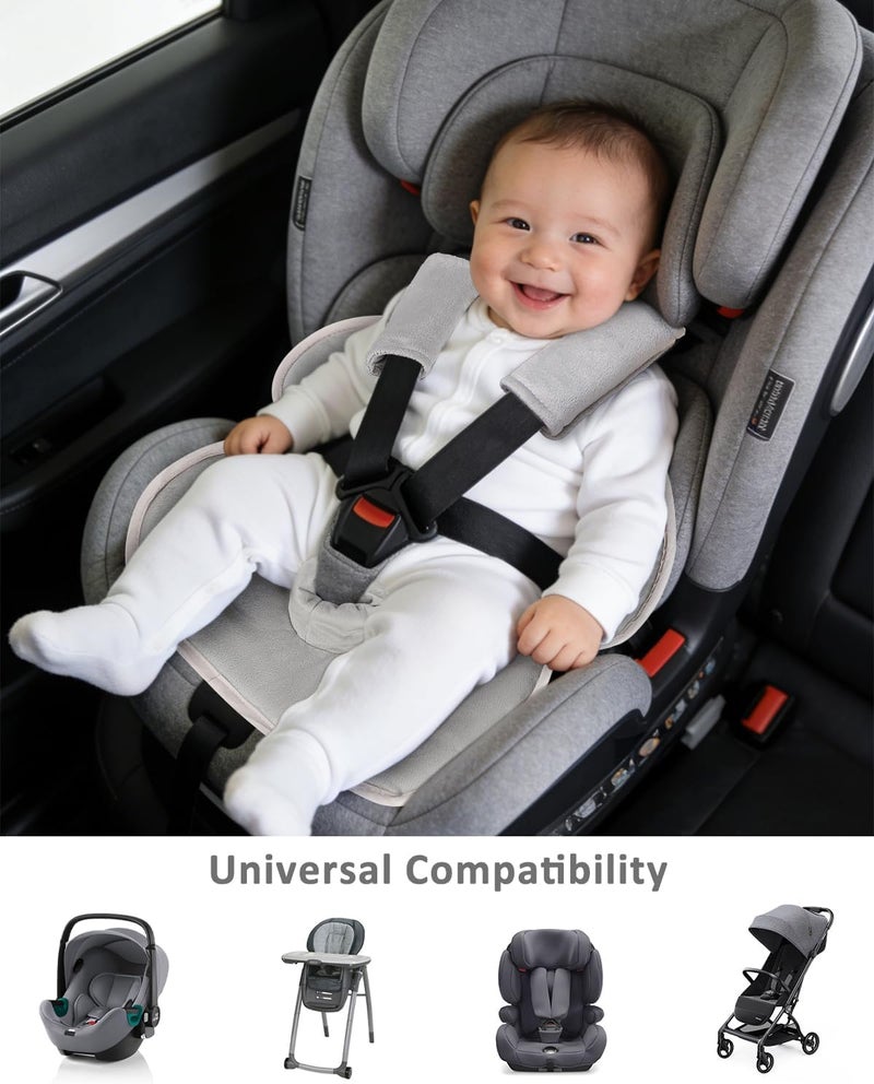 GFU Baby Piddle Pad Car Seat Liner - Waterproof Soft Potty Training Cover for Carseat, Stroller, Highchair, Gray - Image 2