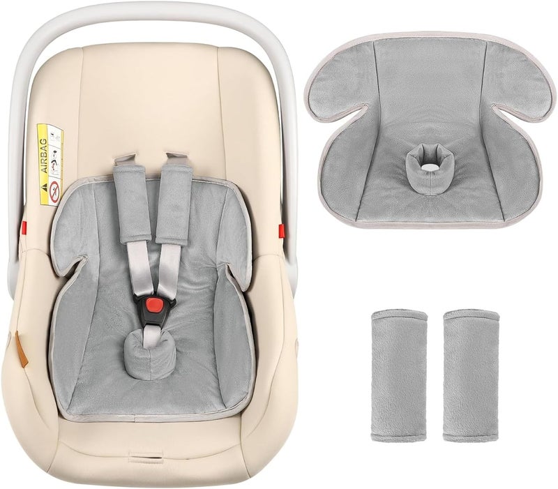 GFU Baby Piddle Pad Car Seat Liner - Waterproof Soft Potty Training Cover for Carseat, Stroller, Highchair, Gray - Image 1