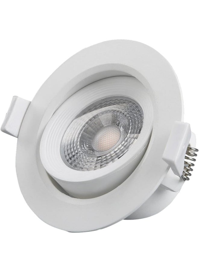 melfi Melfi Adjustable Round Led Downlight 7W 240Vac -White Ceiling Spotlight Ip40 Rated | For Indoor Home And Office Use (6500K-Day Light-)  - Image 1