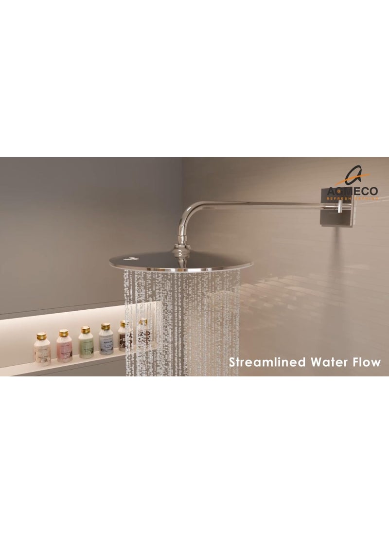 AGMECO Agmeco Auto Cleaning Overhead Shower Sphere with 450mm Brass Shower Arm  - Image 4