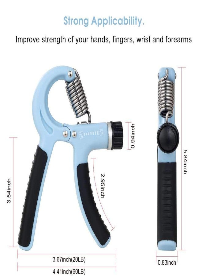 Redipo Grip Strength Trainer-2 Pack Hand Grip Strengthener Adjustable Resistance Range 20-90 lbs Non-Slip Hand Grip, Hand Gripper Exerciser, Wrist Strengthener for Forearm Grip Workout - Image 2