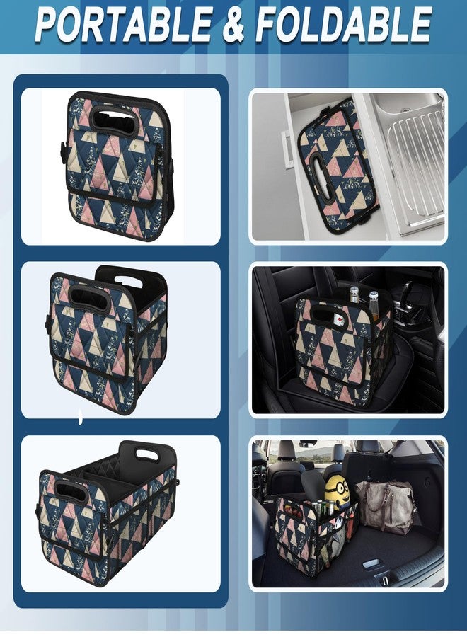 Deosk Car Trunk Organzier for suv,Car Organziers and Storage with 6 Big Pocket,Car Accessories for Women/Men 50L Waterproof Polyester Trunk Organzier for Car/SUV/Minivan/Truck(Medium, Triangle) - Image 4