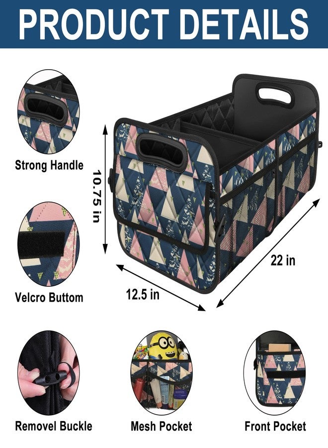 Deosk Car Trunk Organzier for suv,Car Organziers and Storage with 6 Big Pocket,Car Accessories for Women/Men 50L Waterproof Polyester Trunk Organzier for Car/SUV/Minivan/Truck(Medium, Triangle) - Image 3