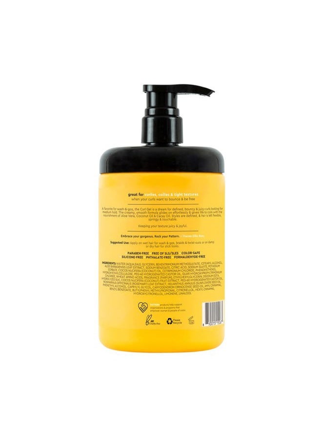 PATTERN - Beauty by Tracee Ellis Ross Curl Gel, 25 Fl Oz, Great for Curlies, Coilies and Tight-Textured Hair, 3a-4c - Image 1