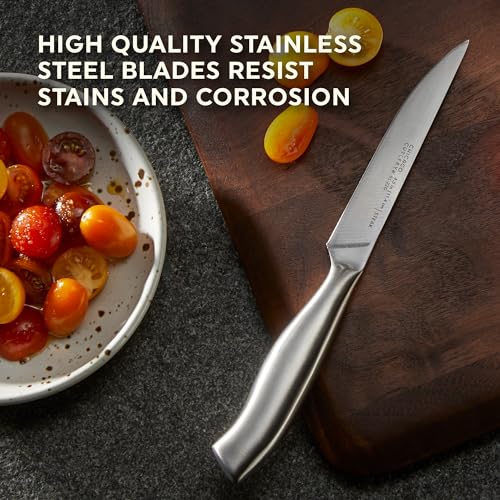 Chicago Cutlery Insignia Steel 4-Piece Steak Knives, 4.5" Stainless Steel Blades for Effortless Cutting, For Home Kitchen and Professional Use - Image 2