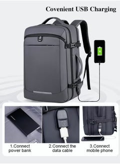 Multi Purpose Large Capacity Laptop Backpack with USB Charge Men 35L Extra Large Carry On Backpack Men Water Resistant Traveling Suitcase Weekender Bag Daypack for Business - pzsku/Z6A2DC77F935BAF660848Z/45/_/1732094305/882bd203-3eb7-4a56-b073-df3bf2047099