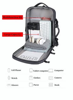 Multi Purpose Large Capacity Laptop Backpack with USB Charge Men 35L Extra Large Carry On Backpack Men Water Resistant Traveling Suitcase Weekender Bag Daypack for Business - pzsku/Z6A2DC77F935BAF660848Z/45/_/1732094314/79627a74-6c24-4397-ac7c-c674aeeeffaa