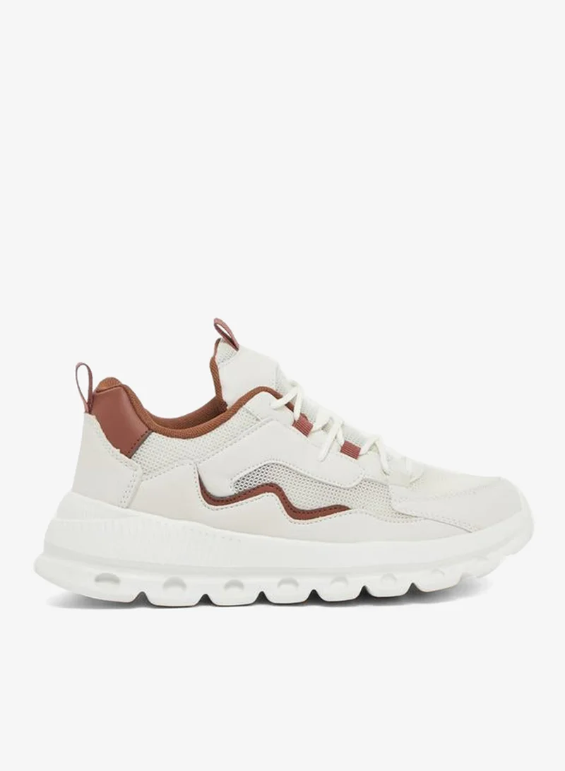 Styli Active Contrast Detail Chunky Sole Lace Up Sneakers