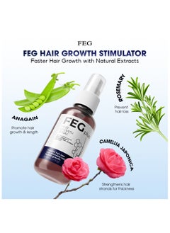 FEG Plus Eyecream with 2Pcs FEGPLUS Hair & Beard Growth Serum (50ml) Control Hair Loss & Regrow Hair, Natural Ingredients Help Hair Stronger & Healthier  - Image 3