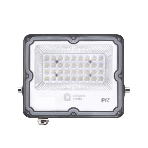 Orient Electric Razor Plus 100 W LED Flood Light | IP65 Waterproof Outdoor Light with Lens Design | 5kV Surge Protection, 440V Compatible | Wide Angle Beam, Ultra Slim Design | Warm White - Pack of 1 - Image 3