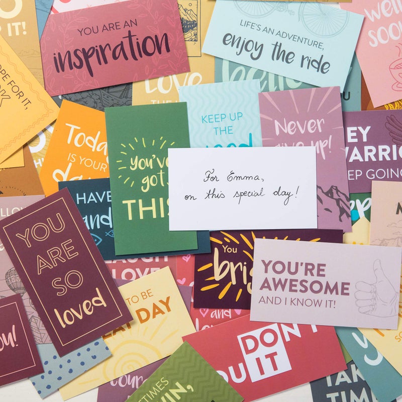 DIVERSEBEE 60 Pack Assorted Motivational Cards - Inspirational and Kindness Mini Note Cards, Gratitude Encouragement Card Set with 60 Unique Motivational Quotes Business Card Size (Assorted) - Image 4