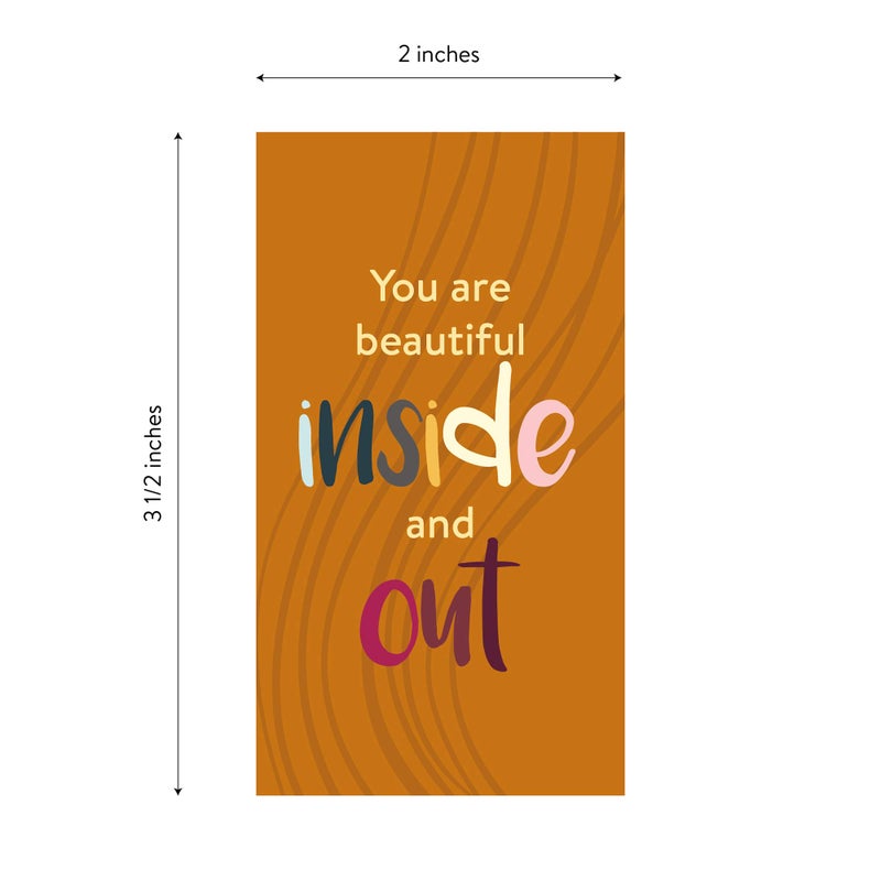DIVERSEBEE 60 Pack Assorted Motivational Cards - Inspirational and Kindness Mini Note Cards, Gratitude Encouragement Card Set with 60 Unique Motivational Quotes Business Card Size (Assorted) - Image 3