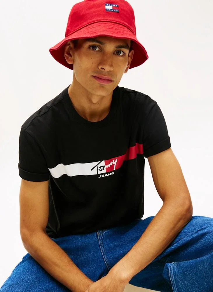 TOMMY JEANS  Signature Logo Jersey T-Shirt for Men | Best Price UAE