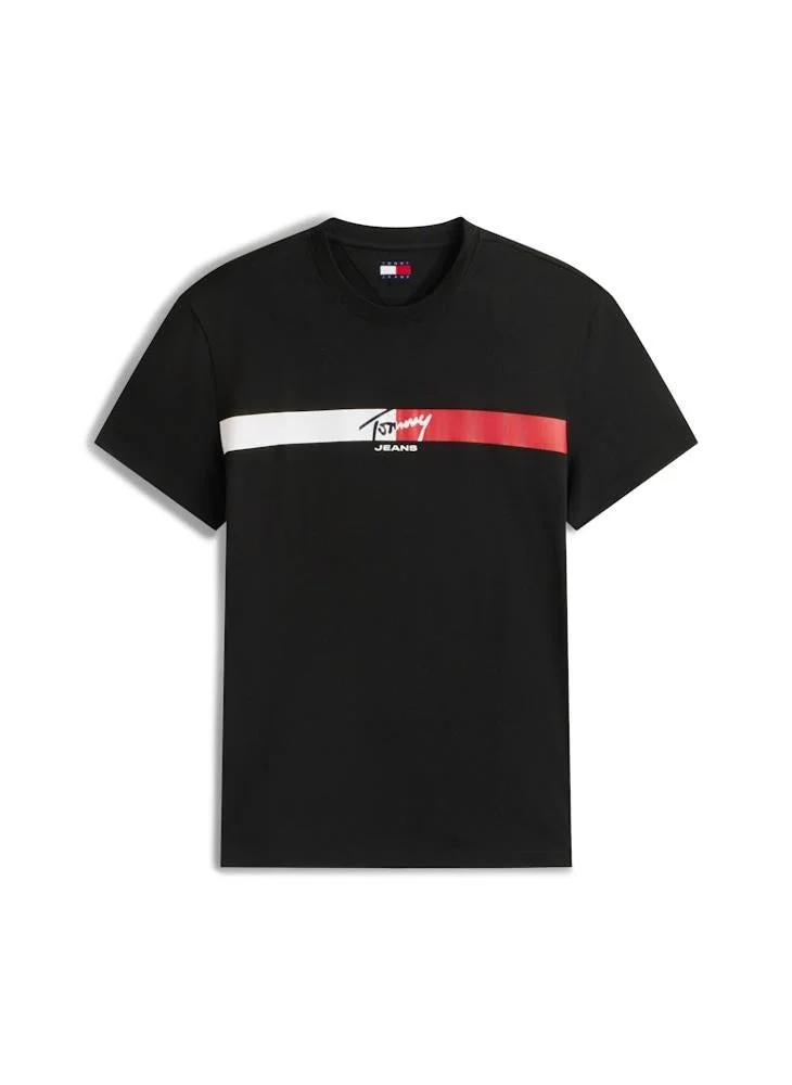TOMMY JEANS  Signature Logo Jersey T-Shirt for Men | Best Price UAE
