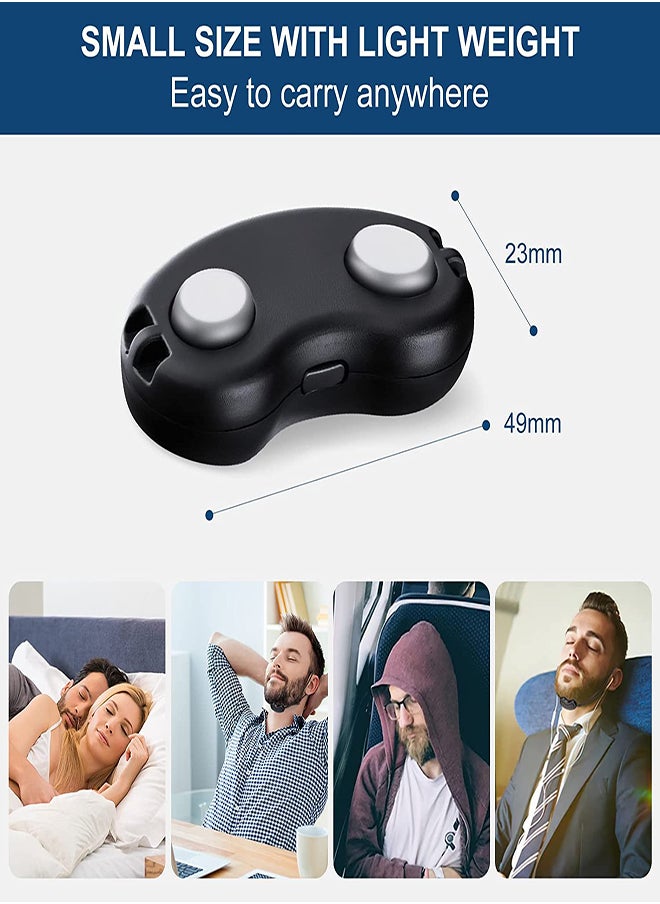 Excefore - Smart Throat Anti Snoring Device Snoring Detection by Impulse Sense USB Rechargeable Adaptive Adjustment Snore Stopper Solution for Men and Women Electric Stop Snoring for Deeply Sleep - Image 1