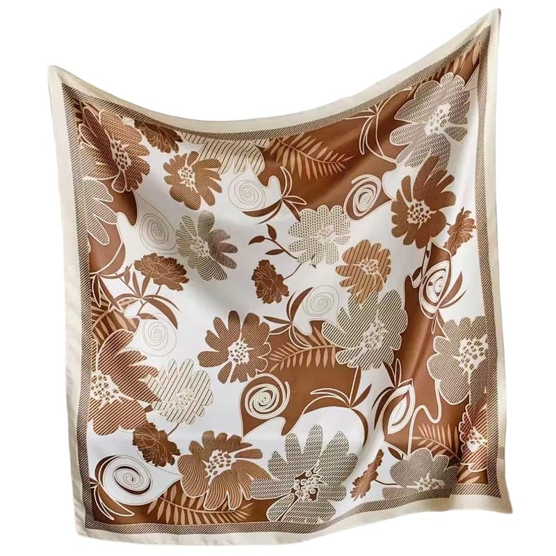 Julunar Silk Like Head Scarf for Women - Satin Large Hair Scarves - 35" Square Silk Hair Wrap for Sleeping with Gift Packed - Image 1