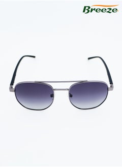 Breeze Polarized Sunglasses for men Driving sunshade glasses Metal material  Gradient blue grey eyewear  - Image 1