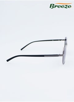 Breeze Polarized Sunglasses for men Driving sunshade glasses Metal material  Gradient blue grey eyewear  - Image 3
