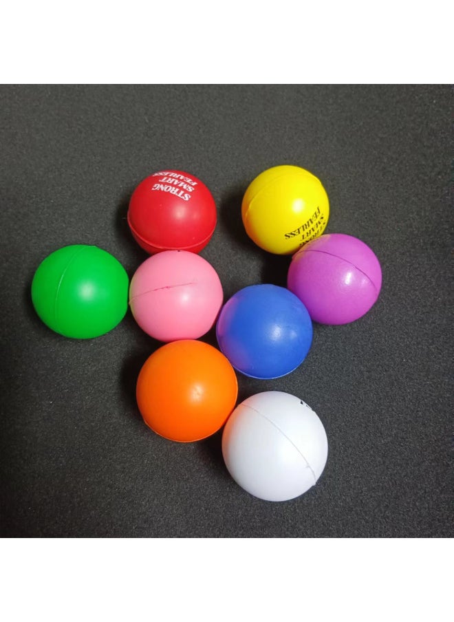 Generic - High Elasticity Pu Foam Colorful Toy Balls 40mm Inspirational Children's Play Balls Smooth Surface Polyurethane Foam-Color:Pumpkin Ball 70*65mm-Diameter:See Color Details - Image 1