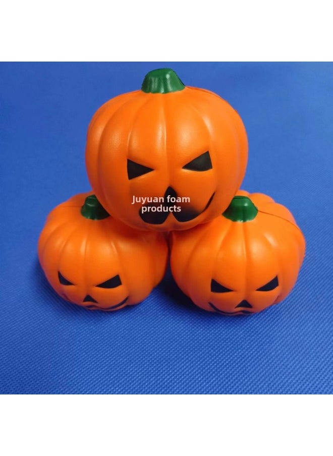 Generic - High Elasticity Pu Foam Colorful Toy Balls 40mm Inspirational Children's Play Balls Smooth Surface Polyurethane Foam-Color:Pumpkin Ball 70*65mm-Diameter:See Color Details - Image 1