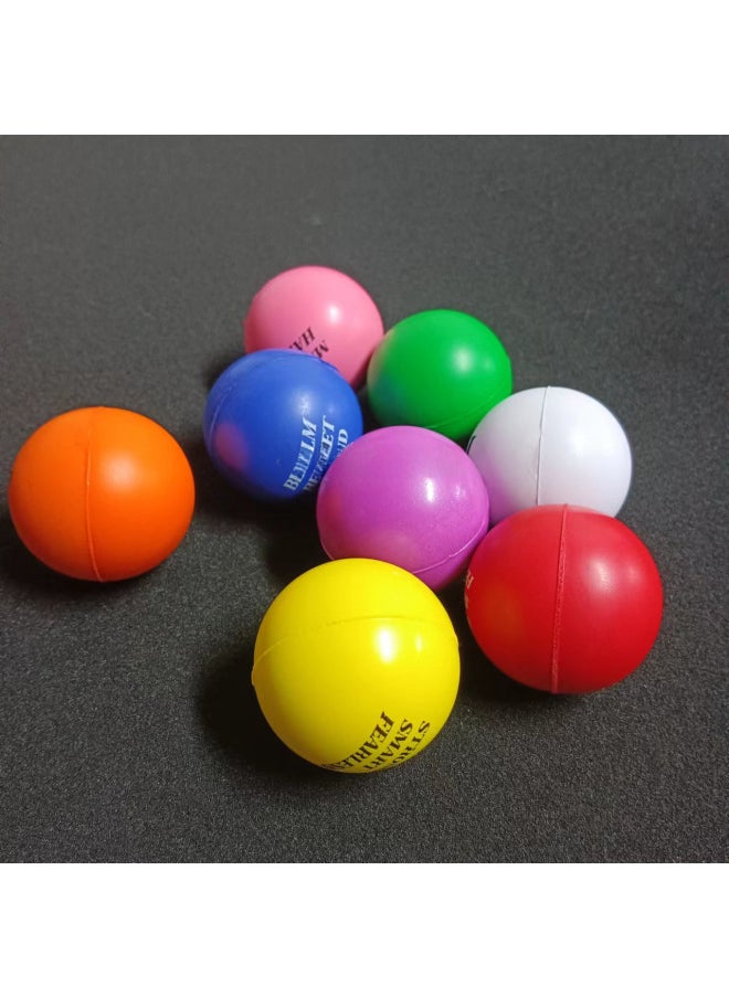 Generic - High Elasticity Pu Foam Colorful Toy Balls 40mm Inspirational Children's Play Balls Smooth Surface Polyurethane Foam-Color:Pumpkin Ball 70*65mm-Diameter:See Color Details - Image 1