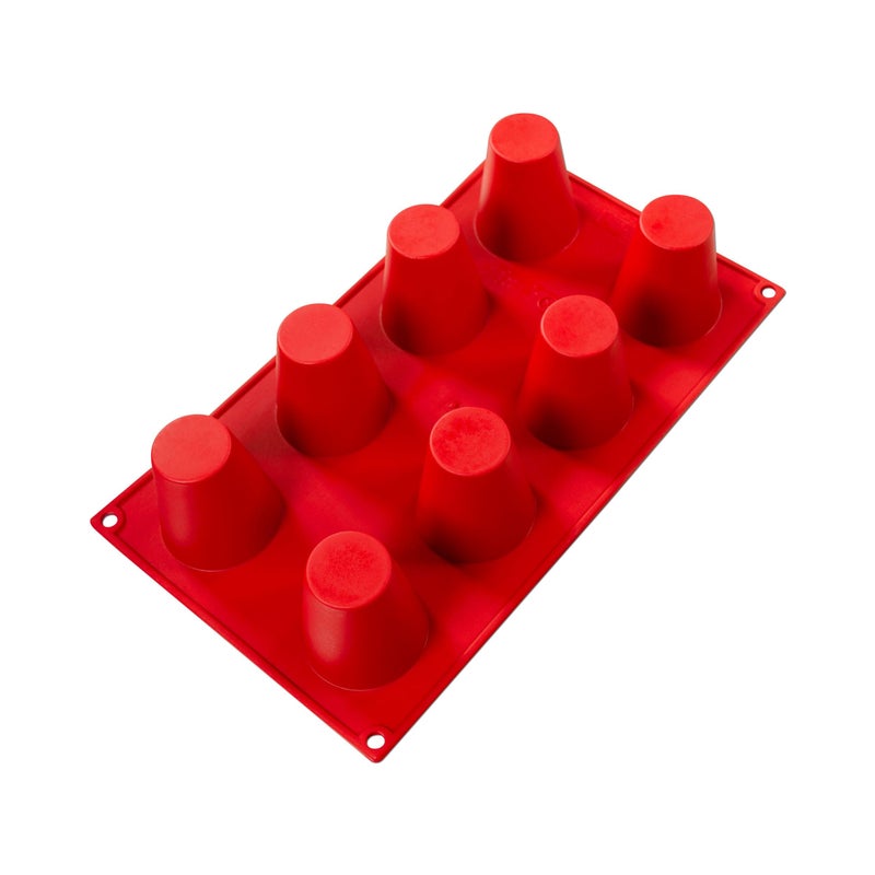 Fat Daddios SMF021 Silicone Bakeware 8Cavity Baba 31 oz